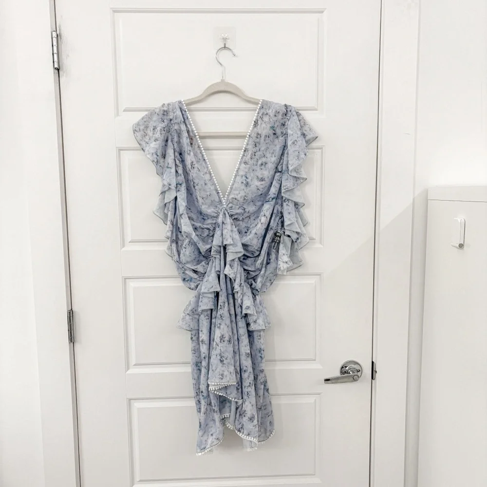 IXIAH Ruffle Tassel Mini Dress - Picture 7 of 8